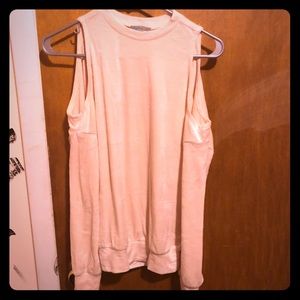 Team cold shoulder sweater